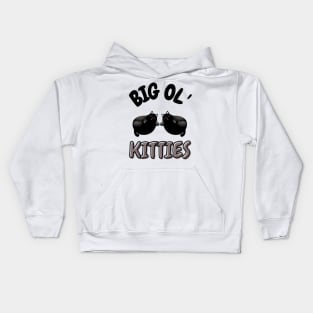 Funny Retro Big Ol' Kitties Cute Lazy Fat Cat Lover Kids Hoodie